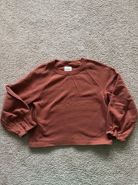 Abercrombie & Fitch Rust Brown Crewneck Sweatshirt